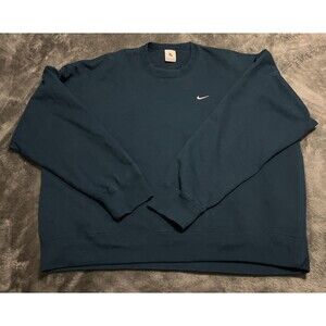 XL Nike Solo Swoosh Crewneck Sweatshirt Sweater Mens Valerian Blue CV0554-460
